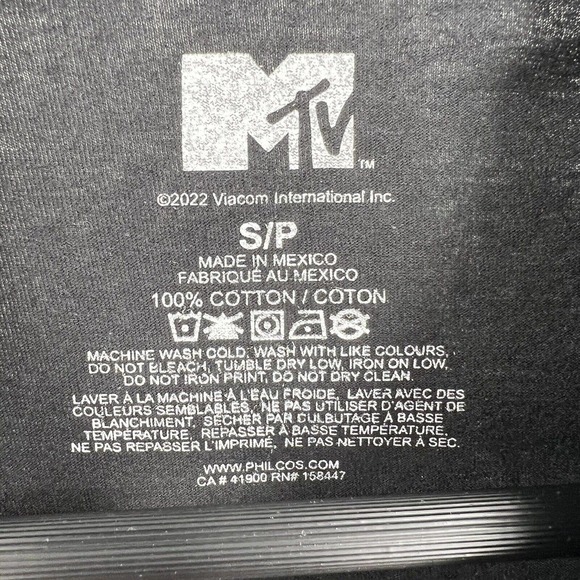 MTV‎ Black Logo Graphic Tee Small New - Picture 4 of 5